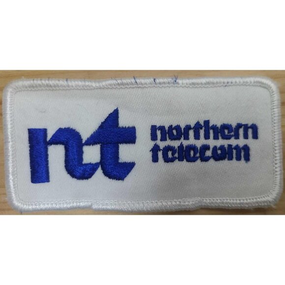 Vtg Northern Telecom Embroidered Patch - NT Logo - Collectible Telecom Patch - Picture 1 of 2